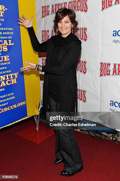 Actress Danielle Di Vecchio attends the 2009 Big Apple Circus opening night gala benefit at Damrosch Park in Lincoln Center on November 6, 2009 in...