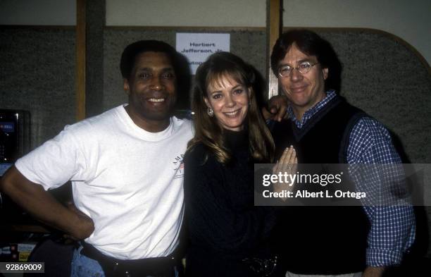 Herbert Jefferson Jr., Anne Lockhart and Richard Hatch of "Battlestar Galactica"