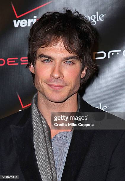 Actor Ian Somerhalder attends the Verizon Wireless DROID Launch at The Angel Orensanz Foundation on November 6, 2009 in New York City.