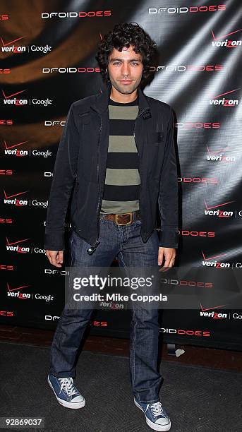 Actor Adrian Grenier attends the Verizon Wireless DROID Launch at The Angel Orensanz Foundation on November 6, 2009 in New York City.