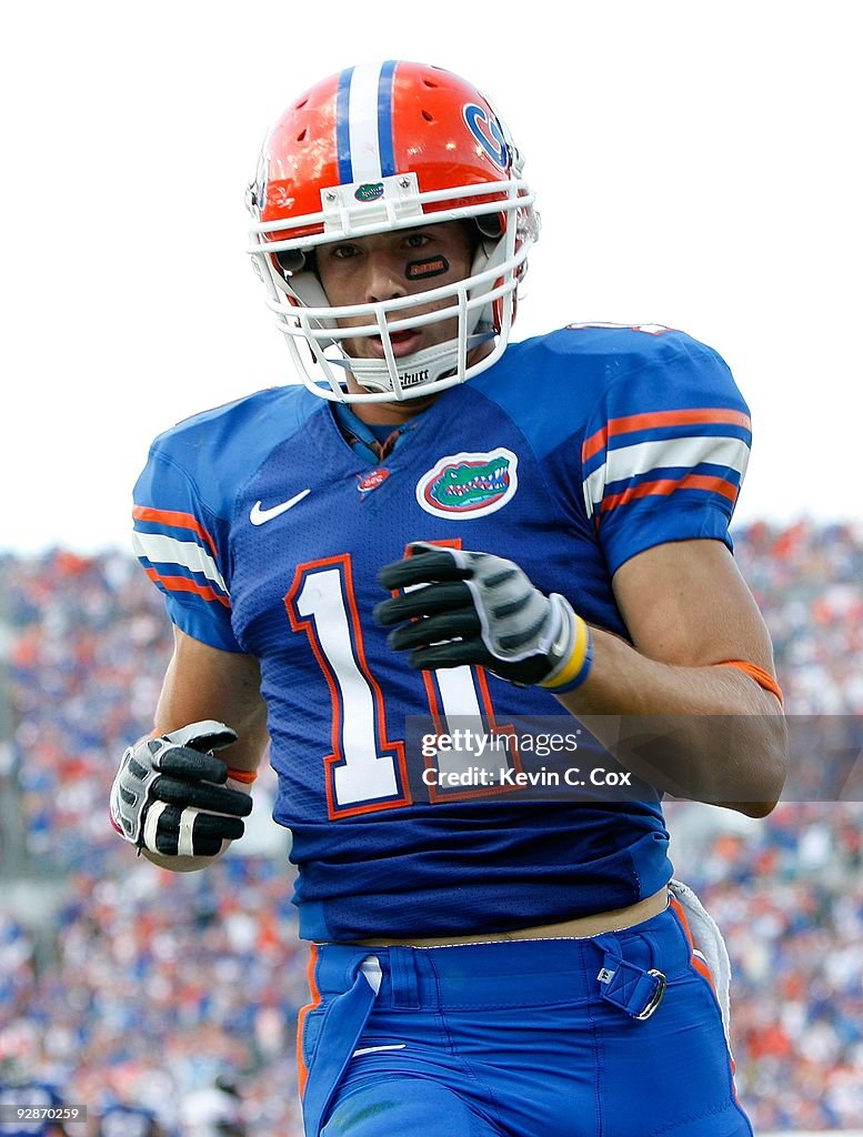 Florida Versus Riley Riley Cooper of the Florida Gators against the Georgia Bulldogs at ...