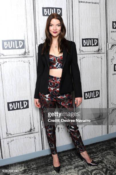 Actress Anya Taylor-Joy visits Build Series to discuss 'Thoroughbreds' at Build Studio on March 7, 2018 in New York City.