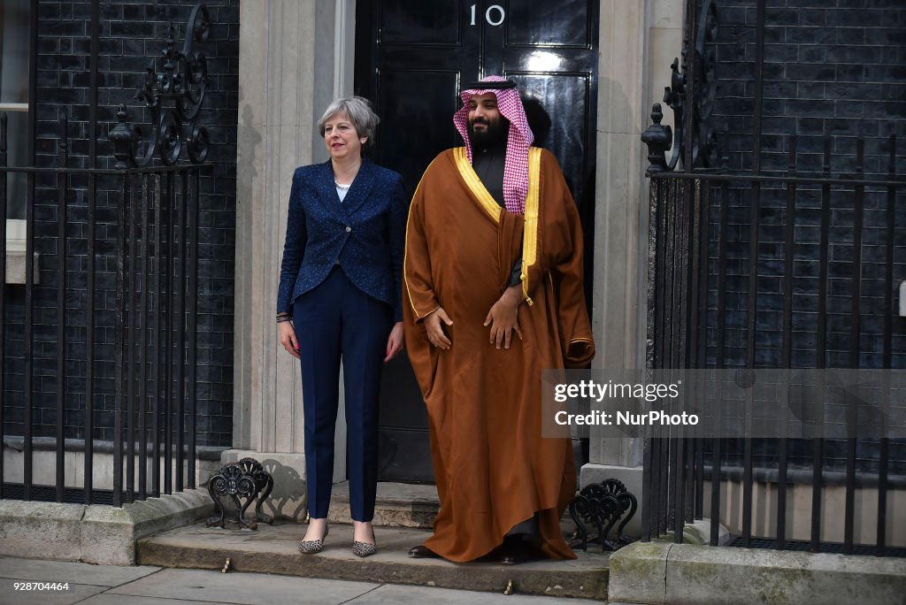Theresa May Meets Saudi Crown Prince