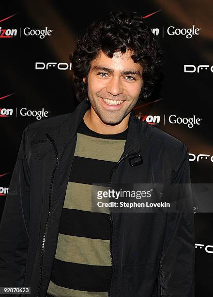 Actor Adrien Grenier attends the Verizon Wireless DROID Launch at The Angel Orensanz Foundation on November 6, 2009 in New York City.