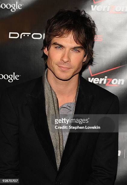 Actor Ian Somerhalder attends the Verizon Wireless DROID Launch at The Angel Orensanz Foundation on November 6, 2009 in New York City.