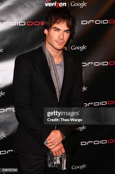 Actor Ian Somerhalder attends the Verizon Wireless Launch of DROID at The Angel Orensanz Foundation on November 6, 2009 in New York City.