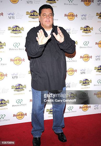 Actor Steve Schirripa attends the "Big Man: Real Life & Tall Tales" book publishing celebration at the Hard Rock Cafe, Times Square on November 6,...