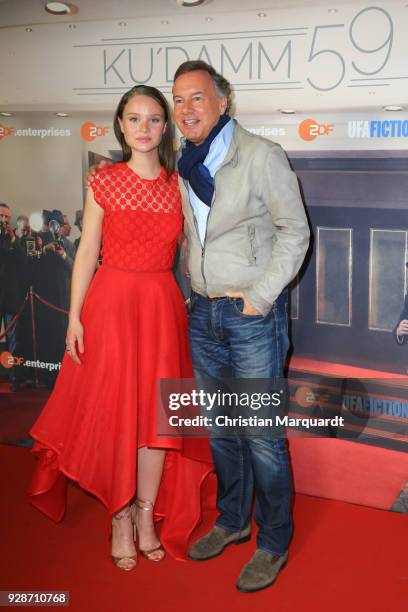 Sonja Gerhard and Nico Hofmann attend the premiere of 'Ku'damm 59' at Cinema Paris on March 7, 2018 in Berlin, Germany.