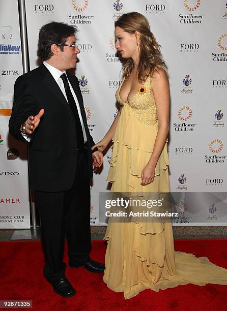 Poker Player Jamie Gold and founder of Sunflower Children, Helena Houdova attend the Sunflower Children's 3rd Annual Poker, Fashion and Sports Gala...