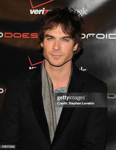 Actor Ian Somerhalder attends the Verizon Wireless DROID Launch at The Angel Orensanz Foundation on November 6, 2009 in New York City.