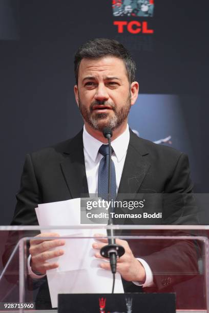 Jimmy Kimmel attends the Lionel Richie Hand And Footprint Ceremony at TCL Chinese Theatre on March 7, 2018 in Hollywood, California.