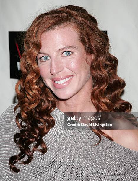 Actress Tanna Frederick attends the Peace Over Violence's 38th Annual Humanitarian Awards Dinner at the Beverly Hills Hotel on November 6, 2009 in...