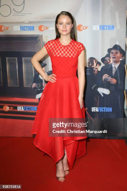 Sonja Gerhardt attends the premiere of 'Ku'damm 59' at Cinema Paris on March 7, 2018 in Berlin, Germany.
