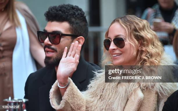 Nicole Ritchie and Miles, children of Lionel Ritchie at his Hand and Footprints ceremony at the TCL Theater on March 7,2018 in Hollywood, California....