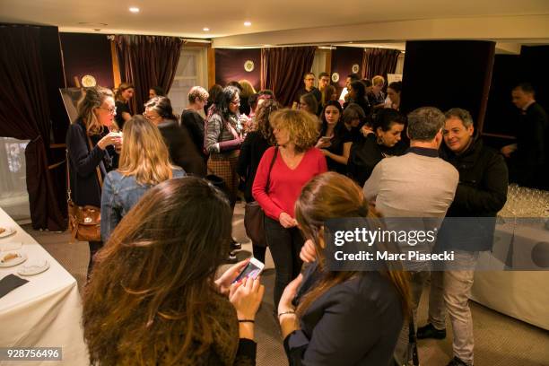 Atmosphere during Mattel honoring global role models on International Women's Day at helene Darroze Restaurant on March 7, 2018 in Paris, France.