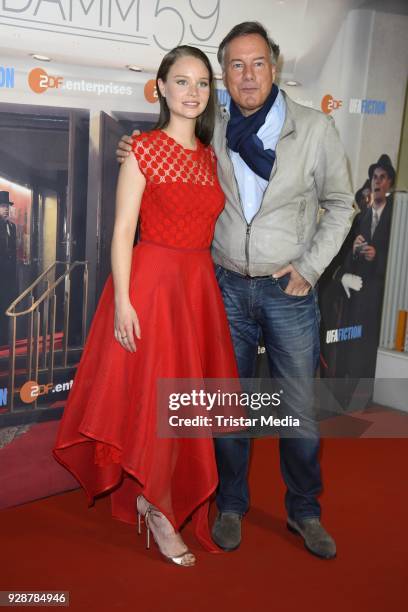 Sonja Gerhardt and Nico Hofmann during the premiere of 'Ku'damm 59' at Cinema Paris on March 7, 2018 in Berlin, Germany.