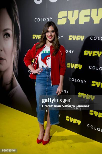 Yara Puebla attends Colony' Tv Series Season 1 - Madrid Premiere on March 7, 2018 in Madrid, Spain.