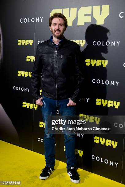 Manuel Velasco attends Colony' Tv Series Season 1 - Madrid Premiere on March 7, 2018 in Madrid, Spain.