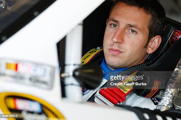 Erik Darnell, driver of the Academy Sports and Outdoors Ford, during practice for the NASCAR Sprint Cup Series Dickies 500 at Texas Motor Speedway on...