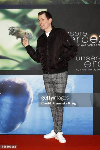 Malte Arkona during the 'Unsere Erde 2' premiere at Zoo Palast on March 7, 2018 in Berlin, Germany.