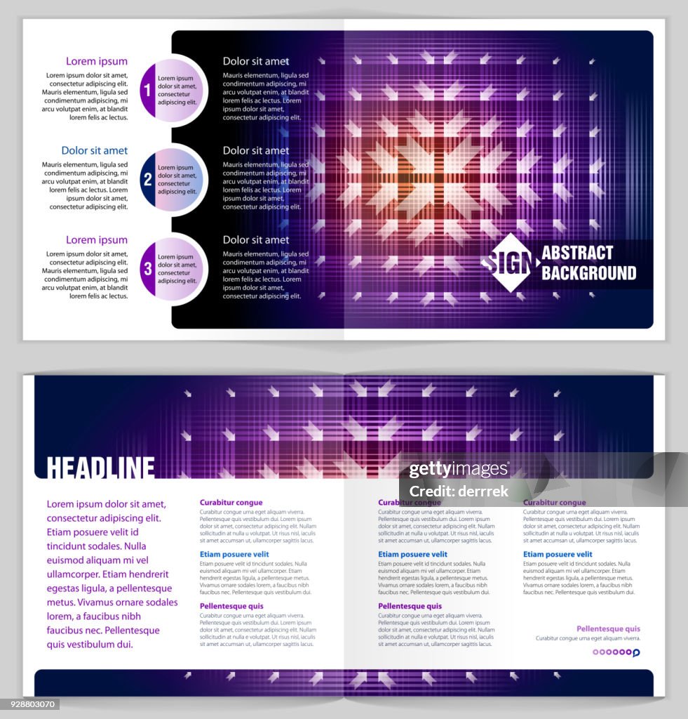 Generic Leaflet Example Leaflet Design Example High-Res Vector Graphic - Getty Images