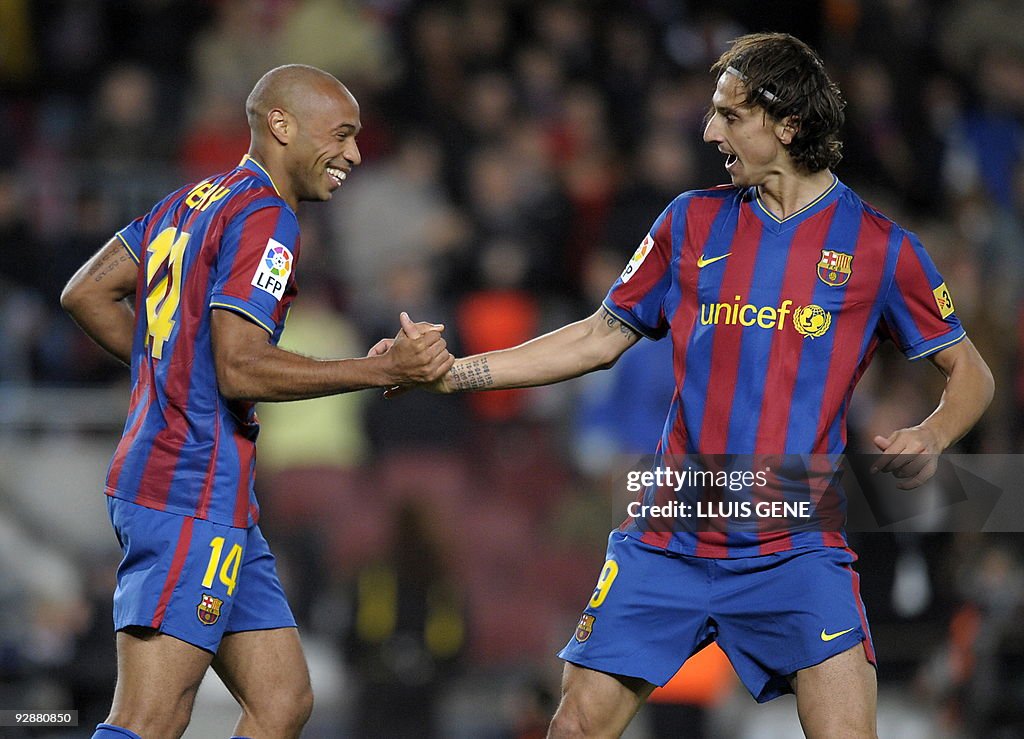 Barcelona's French forward Thierry Henry