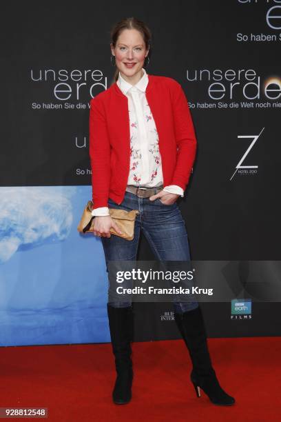 Tessa Mittelstaedt during the 'Unsere Erde 2' premiere at Zoo Palast on March 7, 2018 in Berlin, Germany.