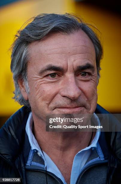 Winner of 2018 Dakar Rally, Carlos Sainz of Spain during day two of F1 Winter Testing at Circuit de Catalunya on March 7, 2018 in Montmelo, Spain.