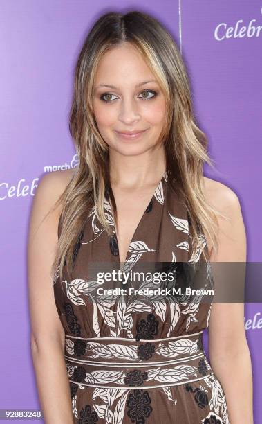 Actress Nicole Richie attends the March of Dimes Fourth annual Celebration of Babies at the Four Season Hotel, Beverly Hills on November 7, 2009 in...