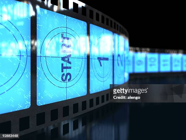 filmstrip - hollywood movie stock pictures, royalty-free photos & images