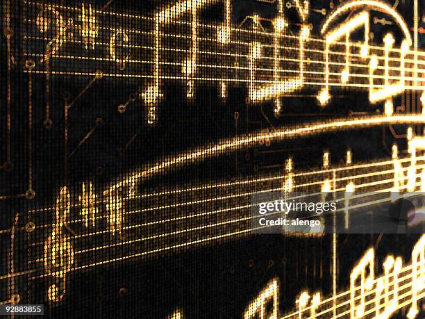 notes - 3d music notes stock pictures, royalty-free photos & images