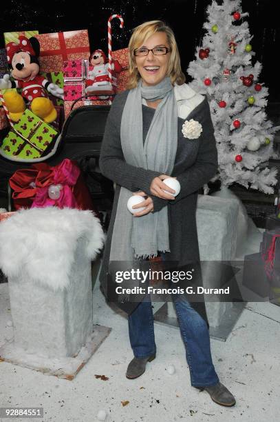 Presenter Laurence Ferrari attends the Disneyland Magic Christmas Season Launch at Disneyland Resort Paris on November 7, 2009 in Paris, France.