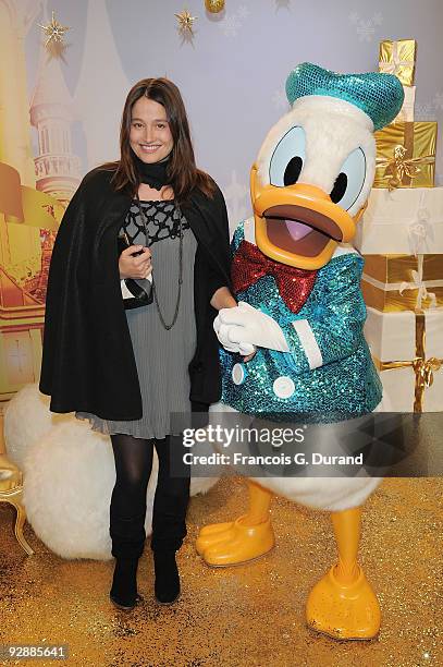 French actress Marie Gillain attends the Disneyland Magic Christmas Season Launch at Disneyland Resort Paris on November 7, 2009 in Paris, France.