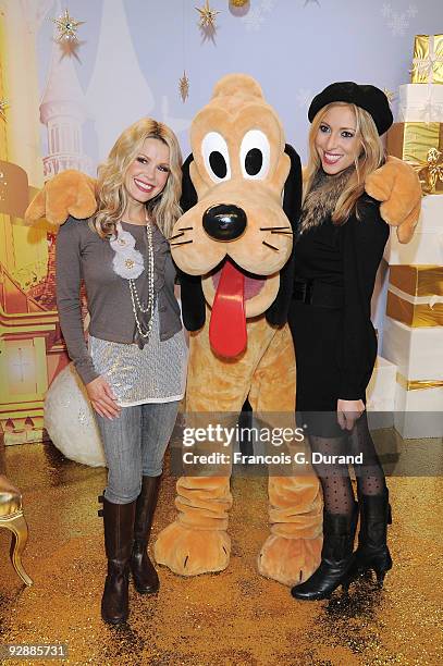 'Show Five Live' tv presenters Melinda Messenger and Kate Walsh attend the Disneyland Magic Christmas Season Launch at Disneyland Resort Paris on...