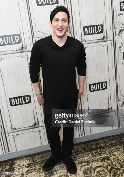 Actor Robin Lord Taylor attends the Build Series to discuss the new season of 'Gotham' at Build Studio on March 7, 2018 in New York City.