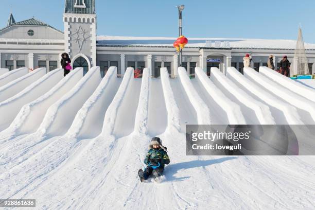 harbin ice and snow world - harbin harbin ice stock pictures, royalty-free photos & images