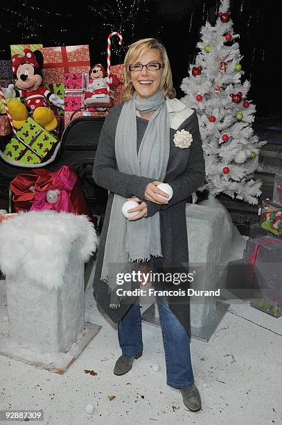 Presenter Laurence Ferrari attends the Disneyland Magic Christmas Season Launch at Disneyland Resort Paris on November 7, 2009 in Paris, France.