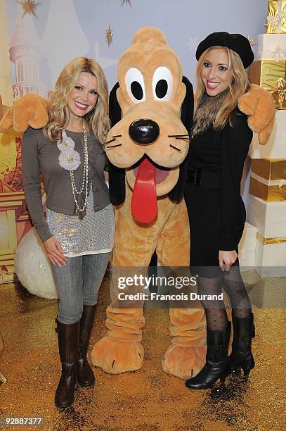 'Show Five Live' tv presenters Melinda Messenger and Kate Walsh attend the Disneyland Magic Christmas Season Launch at Disneyland Resort Paris on...