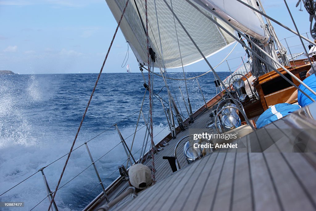 Good wind sailing at the regatta.