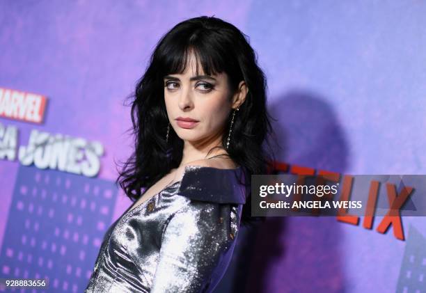 Krysten Ritter attends Netflix's 'Marvel's Jessica Jones' Season 2 Premiere at AMC Loews Lincoln Square on March 7, 2018 in New York. / AFP PHOTO /...