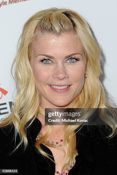 Actress Alison Sweeney arrives at the International Myeloma Foundation's 3rd Annual Comedy Benefit Celebration at The Wilshire Ebell Theatre on...