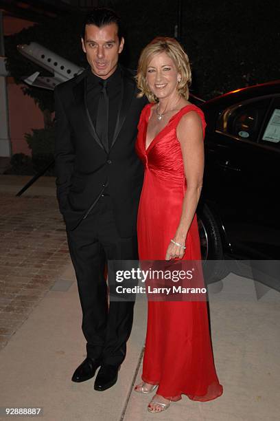 Gavin Rossdale and Chris Evert arrive at the Chris Evert and Raymond James Pro-Celebrity Tennis Classic Gala held at the Delray Beach Tennis Center...