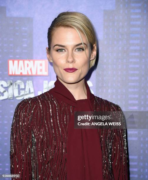 Rachael Taylor attends Netflix's 'Marvel's Jessica Jones' Season 2 Premiere at AMC Loews Lincoln Square on March 7, 2018 in New York. / AFP PHOTO /...