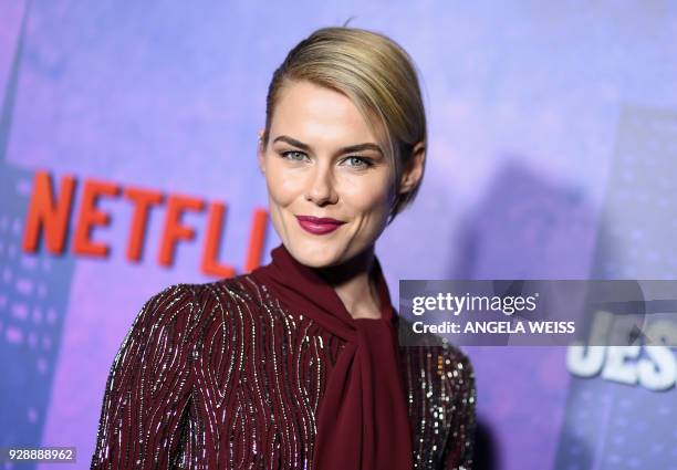 Rachael Taylor attends Netflix's 'Marvel's Jessica Jones' Season 2 Premiere at AMC Loews Lincoln Square on March 7, 2018 in New York. / AFP PHOTO /...