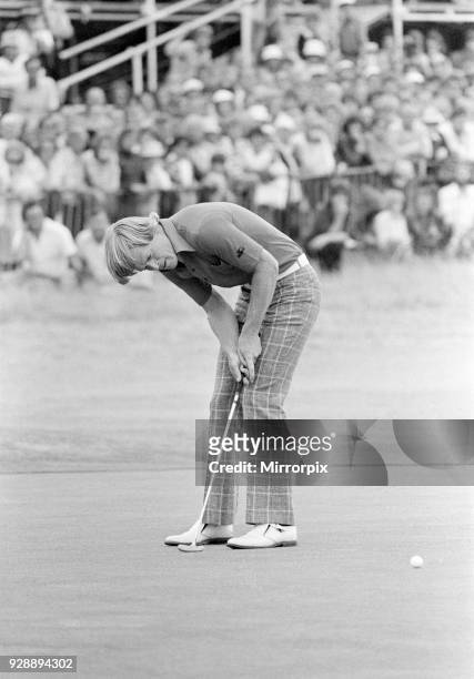 British Open 1976. Royal Birkdale Golf Club, Southport, Sefton, Merseyside, 10th July 1976. Open Champion 1976, Johnny Miller.