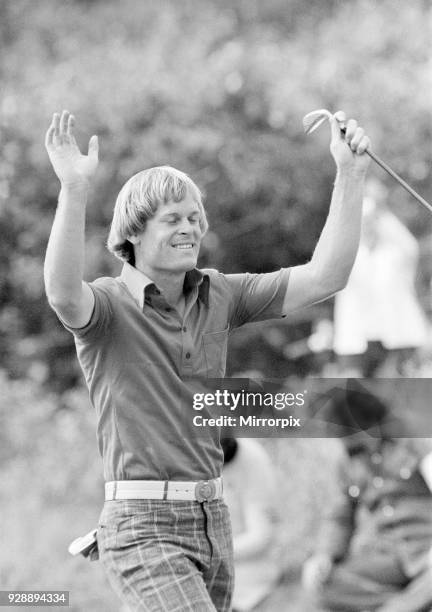 British Open 1976. Royal Birkdale Golf Club, Southport, Sefton, Merseyside, 10th July 1976. Open Champion 1976, Johnny Miller.