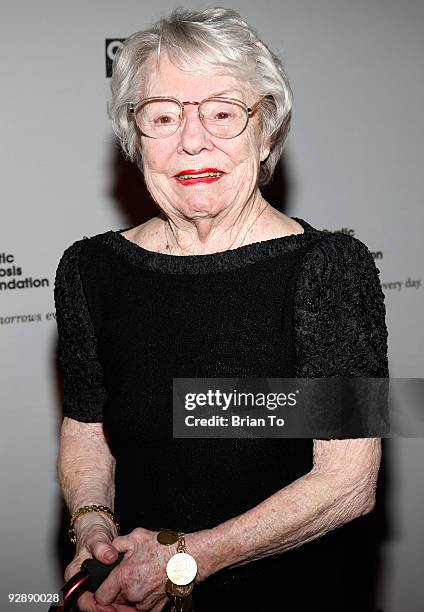 Pat Hitchcock O'Connell attends the Inaugural Alfred Hitchcock Legacy Tribute Gala at The Globe Theatre on November 7, 2009 in Universal City,...