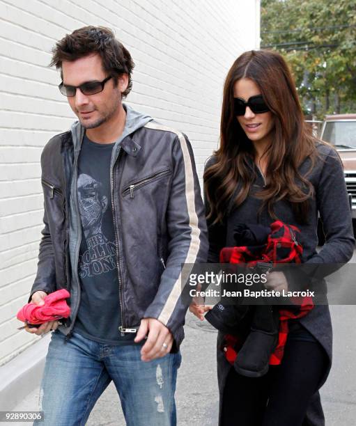 Kate Beckinsale and Len Wiseman sighting on November 7, 2009 in Los Angeles, California.