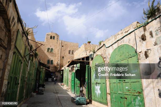 Hebron is a Palestinian city located in the southern West Bank, south of Jerusalem, nestled in the Judaea Mountains. The souk in Hebron on April 14,...