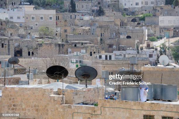 Hebron is a Palestinian city located in the southern West Bank, south of Jerusalem, nestled in the Judaean Mountains on April 14, 2014 in Palestine.